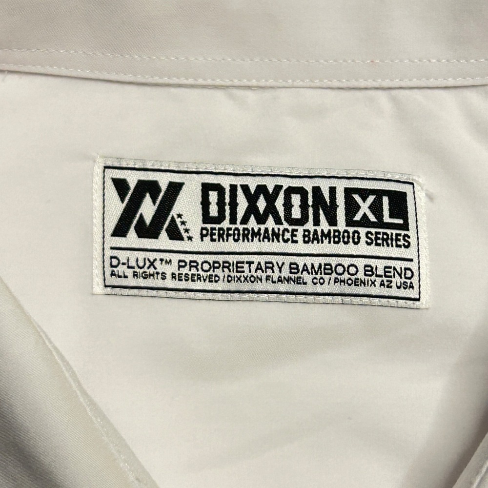 Dixxon Flannel Company Shirt XL White D-Lux Performance Bamboo Series Minimalist - Picture 4 of 9